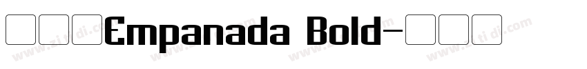 字体名Empanada Bold字体转换